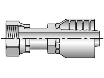 1JS70-12-10 Parkrimp Permanent Female Seal-Lok - Swivel - Straight - Long 1JS70-12-10 70 Series 1JS70