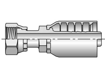 1JS79-12-12 Parkrimp Permanent Female Seal-Lok - Swivel - Straight - Long 1JS79-12-12 79 Series 1JS79