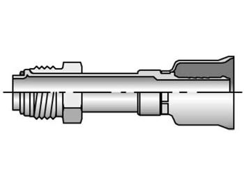 1S526-10-12 Parkrimp Permanent Male Tube-O - Swivel - Straight - Short Pilot 1S526-10-12 26 Series 1S526