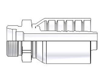 1ZM78-28-16 Parkrimp Permanent Male 24° Cone Metric - Rigid - Straight 1ZM78-28-16 78 Series 1ZM78