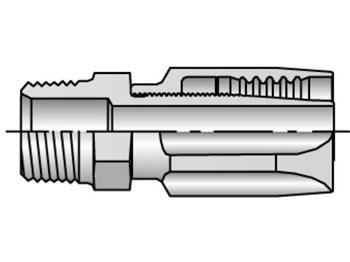 20122-4-5B Field Attachable Shell & Nipple Male NPTF Pipe - Rigid - Straight 20122-4-5B 22 Series 20122
