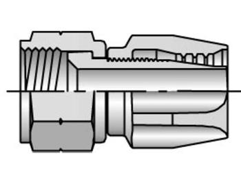 20823-8-8 Field Attachable Shell & Nipple Female SAE 45° - Swivel - Straight 20823-8-8 23 Series 20823