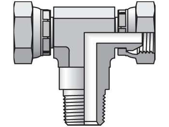 217T-6-6 Male Pipe Branch Tee NPTF / NPSM Swivel /NPSM Swivel 217T-6-6 Pipe Swivel Branch Tee 217T