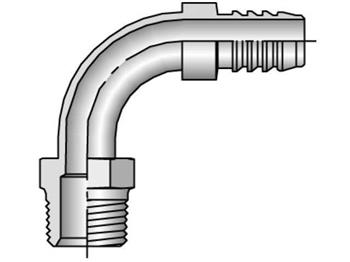 2188-20-20 Barbed Nipple Male NPTF Pipe - Rigid - 90˚ Elbow 2188-20-20 88 Series 2188