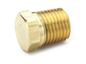 218P-4 Inch Hex Head Plug - Brass Fittings and Adapters 218P-4 Pipe Fitting 218P