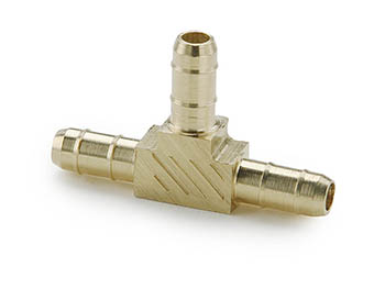 224-4-4-5/32 Parker Dubl-Barb Brass Union Tee - Combination Sizes 224-4-4-5/32 Union Tee - Combination Sizes 224