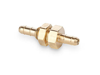 22BH-4-4 Parker Dubl-Barb Brass Bulkhead Union 22BH-4-4 Bulkhead Union 22BH