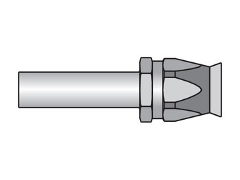 23490-8-8 Field Attachable Shell & Nipple Male Standpipe - Rigid - Straight (Inch Size Tube O.D.) 23490-8-8 90 Series 23490