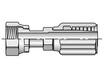 2JS42-8-8 Field Attachable Shell & Nipple Female Seal-Lok - Swivel - Straight - Long 2JS42-8-8 42 Series 2JS42