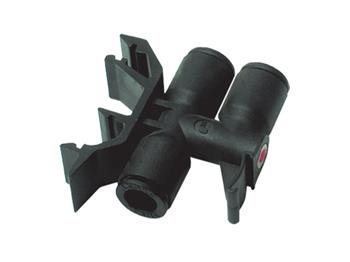 32PLPDRC-8M Union Connector for 3 Tubes Push-to-Connect Instant Pneumatic Fitting 32PLPDRC-8M Prestolok Composite 32PLPDRC - Metric