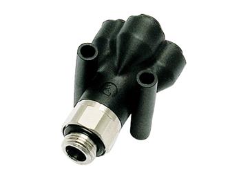3132 06 10 Male Y Connector Double Push-to-Connect Instant Pneumatic Fitting 3132 06 10 Legris Composite 3132 - Metric-BSPP