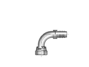 3988-20-20 Reuseable Nipple Female JIC 37° - Swivel - 90° Elbow - Short Drop 3988-20-20 88 Series 3988