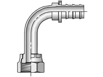 3J182-4-4 Push-Lok Barbed Female Seal-Lok - Swivel - 90° Elbow - Long Drop 3J182-4-4 82 Series 3J182