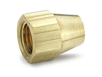 41FS-12 Parker 45° Flare Brass Short Nut - Ref. SAE J512 and J513 010110 41FS-12 Short Nut 41FS