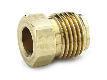 41IFF-6 Parker 45° Inverted Flare Brass Piloted Nut 41IFF for Single Flared - Ref. SAE J512 040110 41IFF-6 Piloted Nut 41IFF for Single Flared Tubing