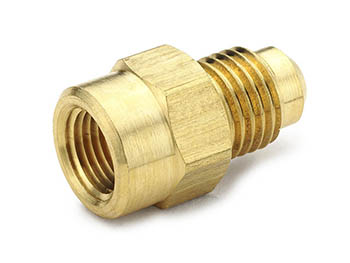 46F-8-6 Parker 45° Flare Brass Female Connector - Ref. SAE J512 and J513 010103 46F-8-6 Female Connector 46F
