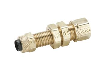 62PCABH-4 Inch Union Bulkhead Poly-Tite to Compress-Align - Compress-Align® Fitting 62PCABH-4 Compress-Align 62PCABH