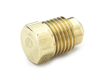 639F-10 Parker 45° Flare Brass Flared Seal Plug - Ref. SAE J512 and J513 010109 639F-10 Flared Seal Plug 639F