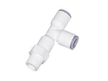 6503 06 17WP2 Male Run Tee Swivel - Push-in Water & Beverage Fitting 6503 06 17WP2 LIQUIfit 6503 - Metric
