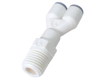 6548 60 18WP2 Male Y Connector - Push-in Water & Beverage Fitting 6548 60 18WP2 LIQUIfit 6548 - Inch