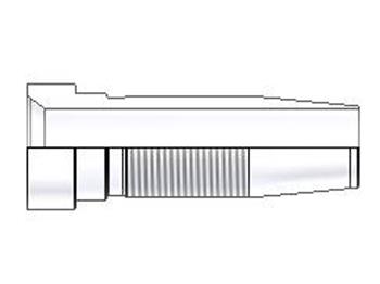 6822-5-5NB Field Attachable Nipple Female JIC 37° - SAE 45° Dual Flare - Swivel - Straight 6822-5-5NB 22 Series 6822