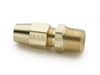 68CL-4-2 Inch Male Connector Long Nut - Brass Fittings and Adapters 68CL-4-2 Compression Fitting 68CL
