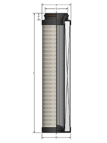 940400Q Parker Original Hydraulic and Lube Oil Element and ParFit™ Competitive Interchange Replacement 940400Q ParFit™ Interchange and Parker Replacement Element