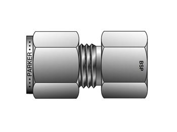 4FSC6K-S Instrumentation Tube Fitting - Straight BSPT Female Connector for use with Inch Tubing 4FSC6K-S A-LOK Inch Tube BSPT Female Connector - FSC