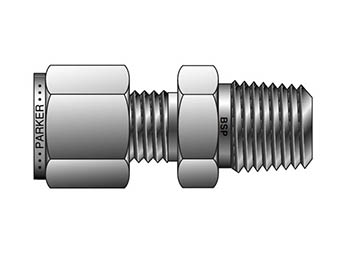 6MSC8K-B A-LOK Inch Tube BSPT Male Connector - MSC