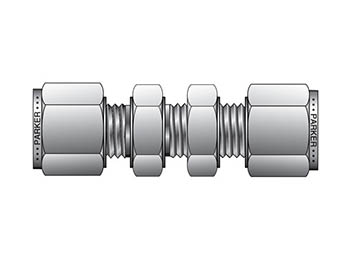 BCM15-B Instrumentation Tube Fitting - Straight Bulkhead Union for use with Metric Tubing BCM15-B A-LOK Metric Tube Bulkhead Union - BCM
