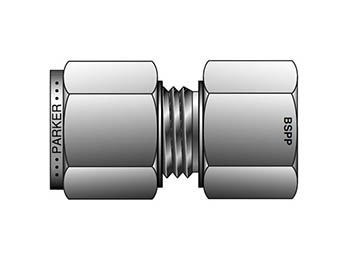 M10GC1/2R-316 Instrumentation Tube Fitting - Straight BSPP Gauge Connector for use with Metric Tubing M10GC1/2R-316 A-LOK Metric Tube BSPP Gauge Connector - GC
