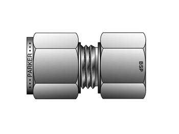 M10FSC1/2K-316 Instrumentation Tube Fitting - Straight BSPT Female Connector for use with Metric Tubing M10FSC1/2K-316 A-LOK Metric Tube BSPT Female Connector - FSC
