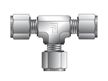 ETM6-B Instrumentation Tube Fitting - Tee Union Tee for use with Metric Tubing ETM6-B A-LOK Metric Tube Union Tee - ETM