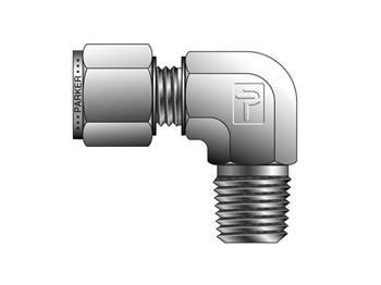 M10MSEL1/2N-S Instrumentation Tube Fitting - 90° Elbow NPT Male Elbow for use with Metric Tubing M10MSEL1/2N-S A-LOK Metric Tube NPT Male Elbow - MSEL