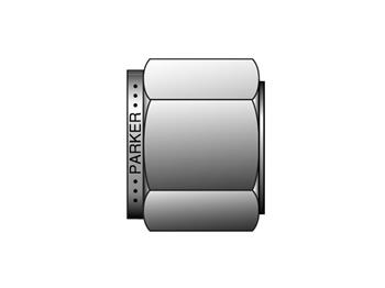 NUM6-S Instrumentation Tube Fitting Accessory - Tube Nut for use with Metric Tubing NUM6-S A-LOK Metric Tube Nut - NU