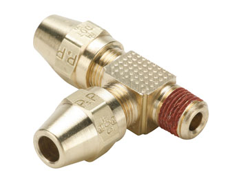 VS271AB-4-4 Male Run Tee - Compression Transportation Fitting VS271AB-4-4 Air Brake-AB VS271AB