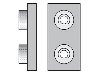 APC1X Match weld plate to clamp halves group number for proper selection APC1X Metric Heavy Series APC Weld Plate