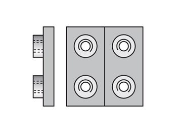 APDC5X Match double weld plate to clamp halves group number for proper selection APDC5X Metric Heavy Series APDC Double Weld Plate