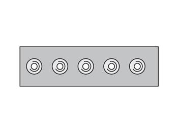 APRB3X Match weld plate – strip to clamp halves group number for proper selection APRB3X Metric Standard Twin Series APRB Weld Plate – Strip