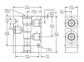 B08-4-A6T B08 Series Cartridge Valve Body B08-4-A6T B08 Valve Body
