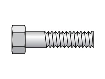 BCP-2-SS Match hex head bolt for cover plate to clamp halves group number for proper selection (2 required for Groups 1A - 6) BCP-2-SS Inch Standard Series BCP Hex Head Bolt for Cover Plate