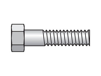 BCPT-3 Match hex head bolt for cover plate to clamp halves group number for proper selection BCPT-3 Inch Standard Twin Series BCPT Hex Head Bolt for Cover Plate