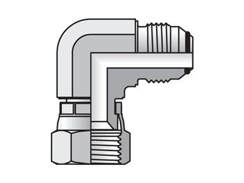 4 C6XO-SS Triple-Lok 2 - Swivel Nut Elbow 37° Flare / 37° Swivel 4 C6XO-SS Triple-Lok 2 37° 90° Elbow C6XO