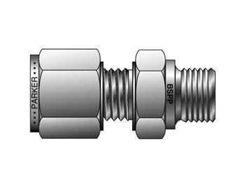 FBZ 12-3/4R-S Instrumentation Tube Fitting - Straight BSPP Male Connector for use with Metric Tubing FBZ 12-3/4R-S CPI Metric Tube BSPP Male Connector - FBZ
