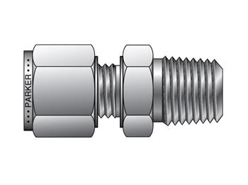 FBZ 3-1/4-SS Instrumentation Tube Fitting - Straight NPT Male Connector for use with Metric Tubing FBZ 3-1/4-SS CPI Metric Tube NPT Male Connector - FBZ