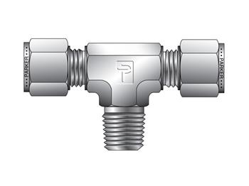 SBZ 12-12-1/4-S Instrumentation Tube Fitting - Male Tee NPT Male Tee for use with Metric Tubing SBZ 12-12-1/4-S CPI Metric Tube NPT Male Tee - SBZ