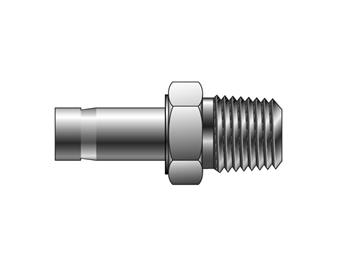 T2HF 10-1/4-B Instrumentation Tube Fitting - Straight NPT Male Adapter for use with Metric Tubing T2HF 10-1/4-B CPI Metric Tube NPT Male Adapter - T2HF