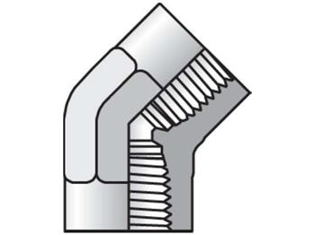 3/4 DD45-SS 45° Female Pipe Elbow NPTF / NPTF 3/4 DD45-SS Pipe & Port 45° Elbow DD45
