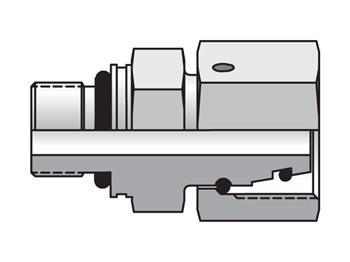 EGEO18LMCF EO/EO-2 Straight Swivel, Swivel Connector - Metric ISO 6149 / Flareless Swivel EGEO18LMCF EO/EO-2 Straight Swivel, Swivel Connector - EGEO