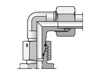 EW18ZL71 EO/EO-2 90° Elbow, Swivel Nut - 24° Flareless / Flareless Swivel EW18ZL71 EO/EO-2 90° Elbow, Swivel Nut - EW